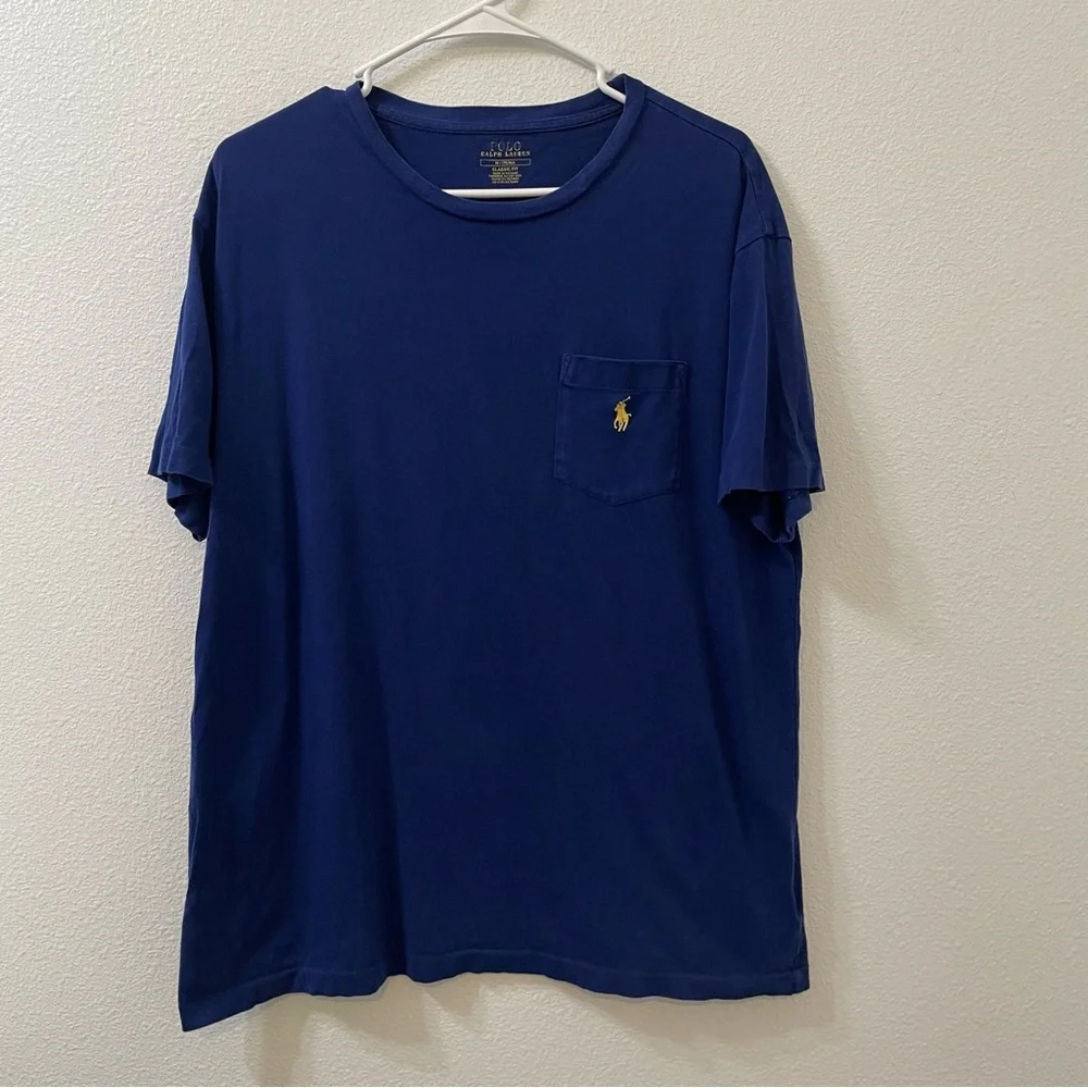Polo Ralph Lauren classic fit pocket t shirt blue medium